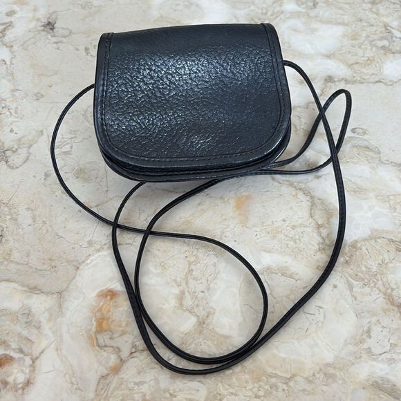 Vintage Golan Mini Leather Crossbody Saddle Bag - Picture 2 of 13